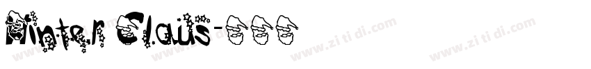 Winter Claus字体转换